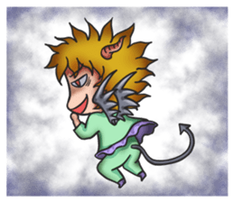 light & dark girl sticker #15794315