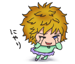 light & dark girl sticker #15794317