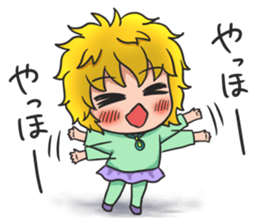 light & dark girl sticker #15794318