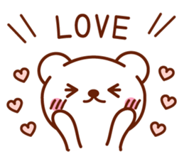 love love bear sticker sticker #15795118
