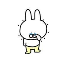 Answering rabbits sticker #15795150