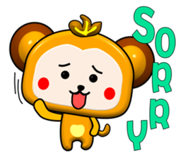 Happy little monkey. Part 2 sticker #15795512