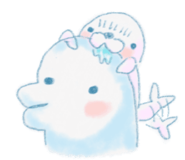 beluga whale sticker #15795522