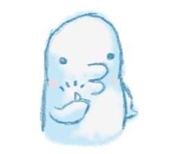 beluga whale sticker #15795528