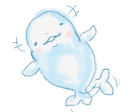 beluga whale sticker #15795529