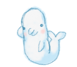 beluga whale sticker #15795532