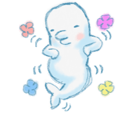 beluga whale sticker #15795535