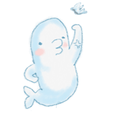 beluga whale sticker #15795552