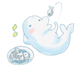 beluga whale sticker #15795555