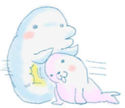 beluga whale sticker #15795556