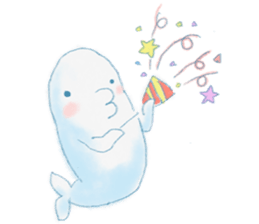 beluga whale sticker #15795557