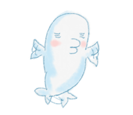beluga whale sticker #15795559