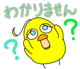 Newcomer's chick. sticker #15796215