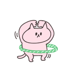 Enjoy easy going cat sticker #15796486