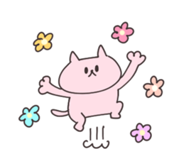 Enjoy easy going cat sticker #15796512