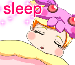 New Year cute rabbit baby English sticker #15796791