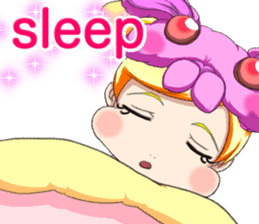 New Year cute rabbit baby English sticker #15796791