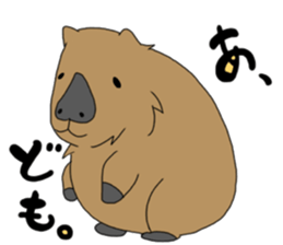 Two animals with temperature difference sticker #15797187