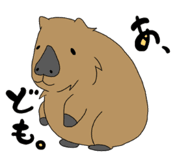 Two animals with temperature difference sticker #15797187