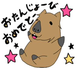 Two animals with temperature difference sticker #15797202