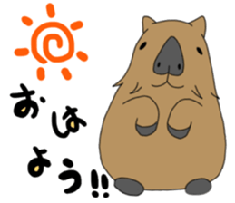 Two animals with temperature difference sticker #15797205