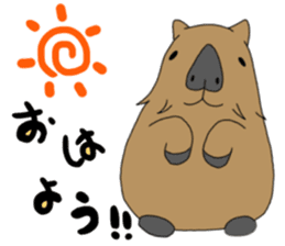 Two animals with temperature difference sticker #15797205