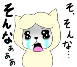 Two animals with temperature difference sticker #15797212