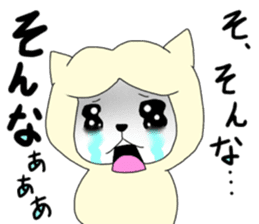 Two animals with temperature difference sticker #15797212