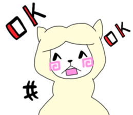 Two animals with temperature difference sticker #15797213