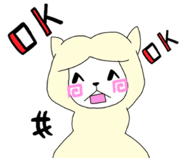 Two animals with temperature difference sticker #15797213