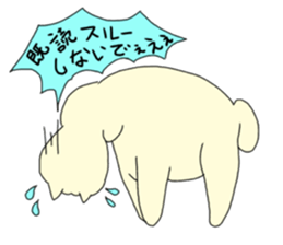 Two animals with temperature difference sticker #15797219