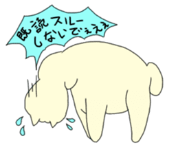 Two animals with temperature difference sticker #15797219