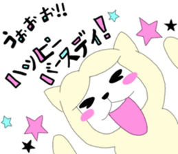 Two animals with temperature difference sticker #15797222