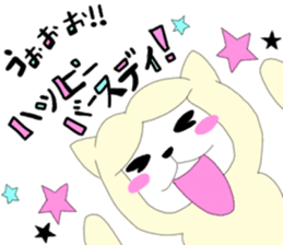 Two animals with temperature difference sticker #15797222