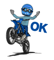 I love the blue off road bike! sticker #15797412