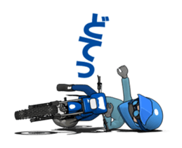 I love the blue off road bike! sticker #15797433