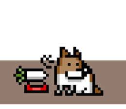 Dot Dog -Pixel CHASHAO- sticker #15797556