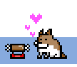 Dot Dog -Pixel CHASHAO- sticker #15797557