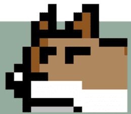 Dot Dog -Pixel CHASHAO- sticker #15797571