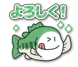 Sticker of daily life for Bass Angler. sticker #15797722