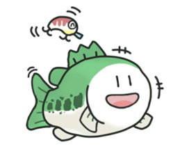 Sticker of daily life for Bass Angler. sticker #15797726