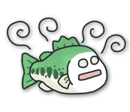 Sticker of daily life for Bass Angler. sticker #15797729