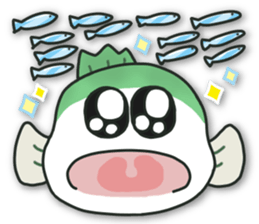 Sticker of daily life for Bass Angler. sticker #15797732