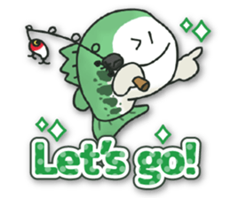 Sticker of daily life for Bass Angler. sticker #15797734