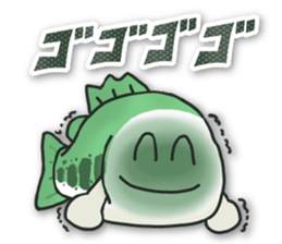 Sticker of daily life for Bass Angler. sticker #15797739