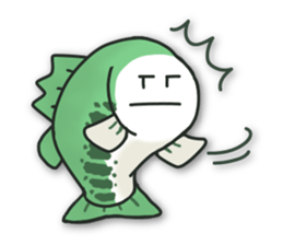 Sticker of daily life for Bass Angler. sticker #15797742