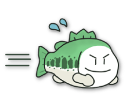 Sticker of daily life for Bass Angler. sticker #15797743