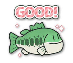 Sticker of daily life for Bass Angler. sticker #15797751