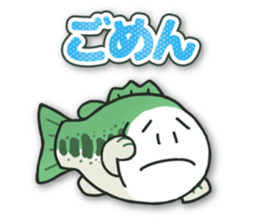 Sticker of daily life for Bass Angler. sticker #15797757