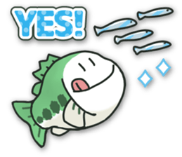 Sticker of daily life for Bass Angler. sticker #15797758